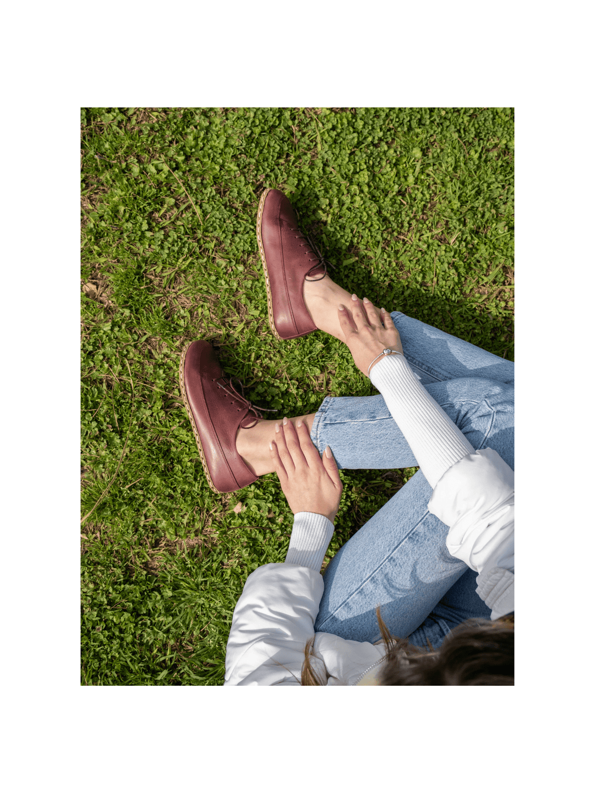 Men's Red Barefoot Sneakers from Atlantis Handmade Shoes