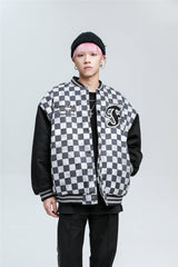 Checkered Winter Bomber Jacket from Niepce Inc