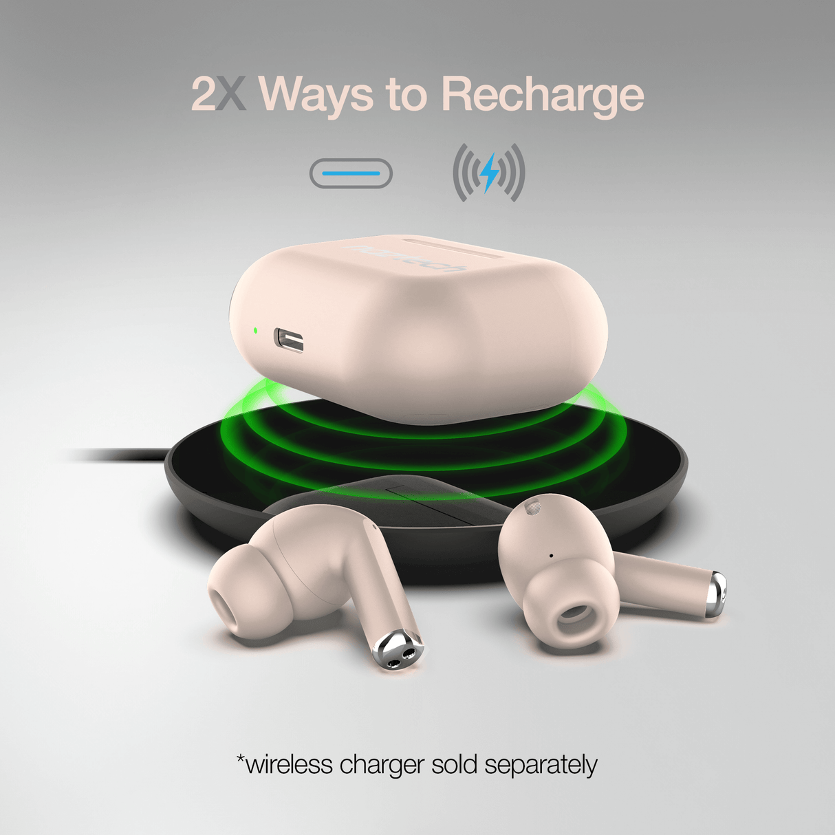 Naztech Xpods PRO TWS with Wireless Charging Case from Jupiter Gear Home