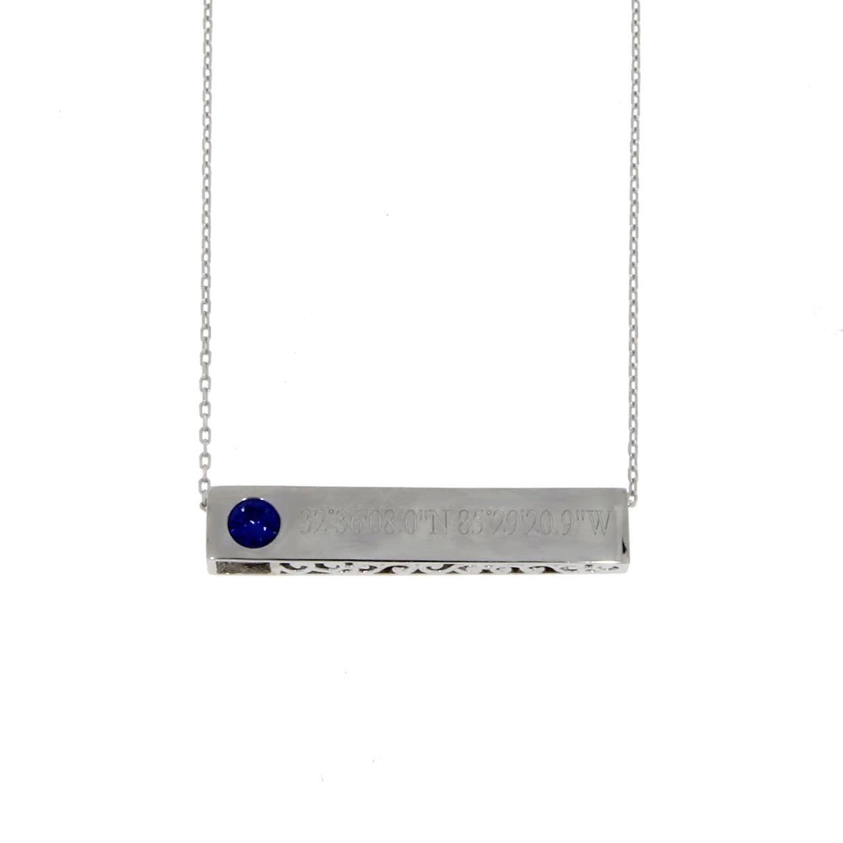 Created Sapphire Fashion Pendants .34ct Sterling Silver from Bids.com
