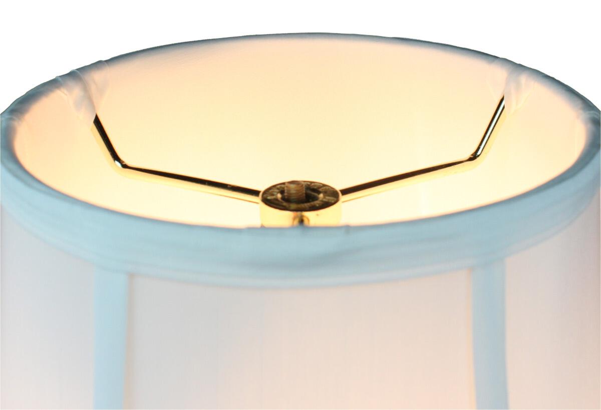White Bell 14"W x 11"H Shantung Lampshade From LampsUSA
