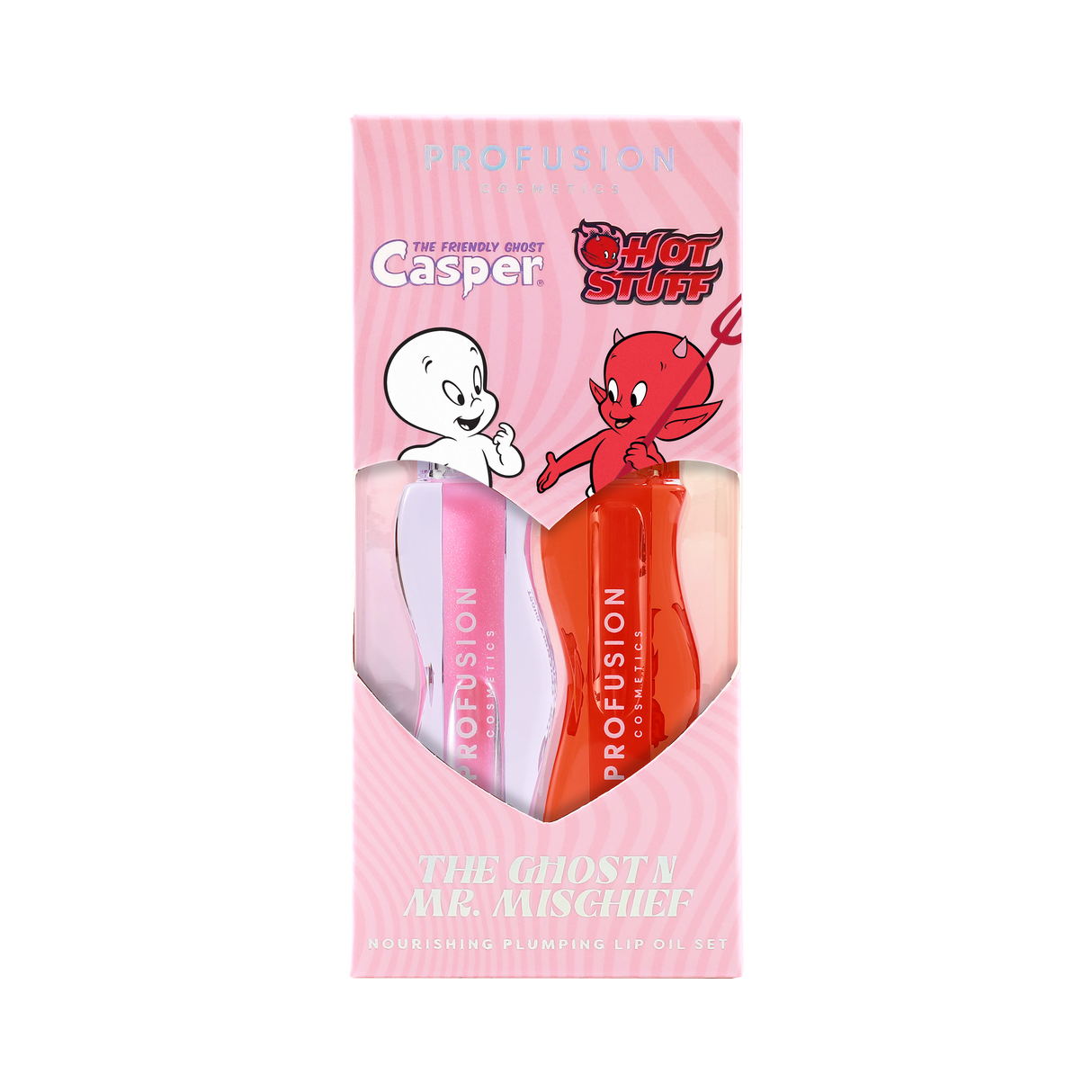 The Ghost N Mr. Mischief Nourishing Plumping Lip Oil Set from Profusion Cosmetics