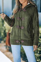 Black Toggle Coat with Sherpa Lining from MsDressly