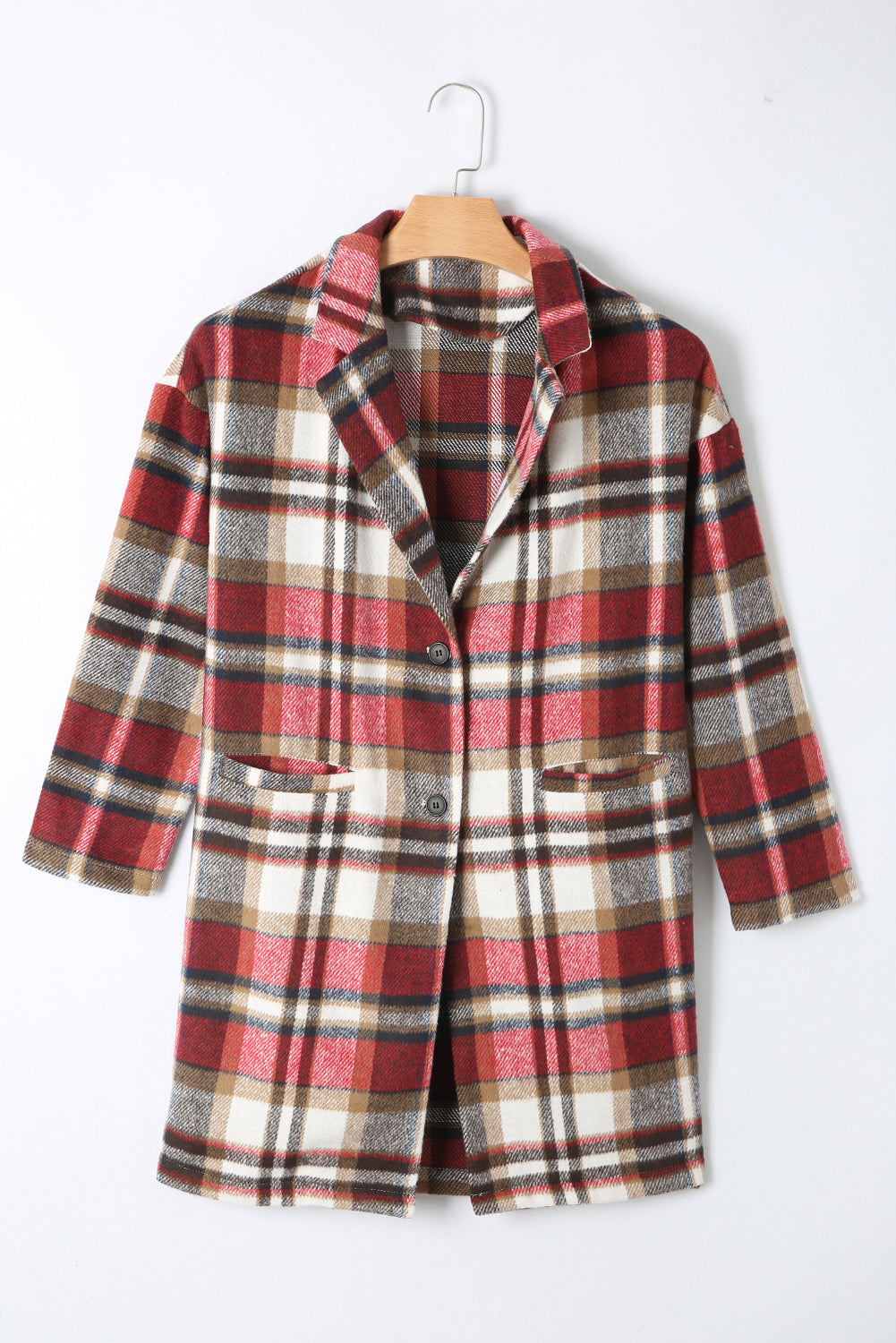 Casual Plaid Coat from MsDressly
