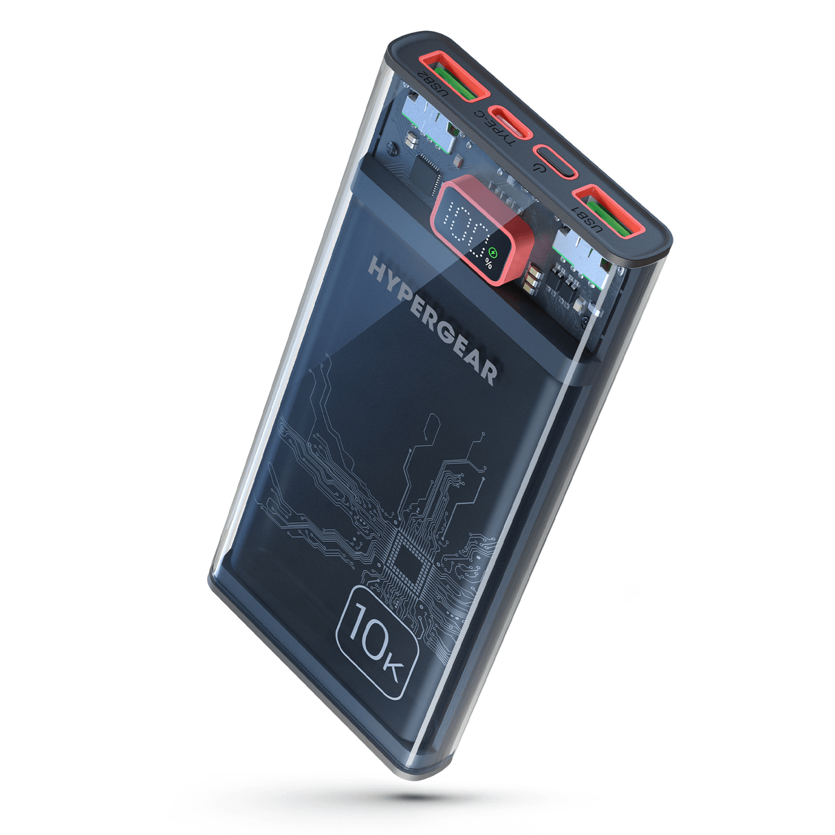 HyperGear ClearCharge 10000mAh Transparent PD Power Bank from Jupiter Gear Home
