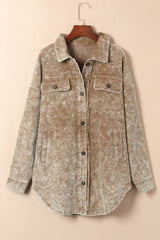 Chic Lapel Long Wool Coat with Pockets. from MsDressly