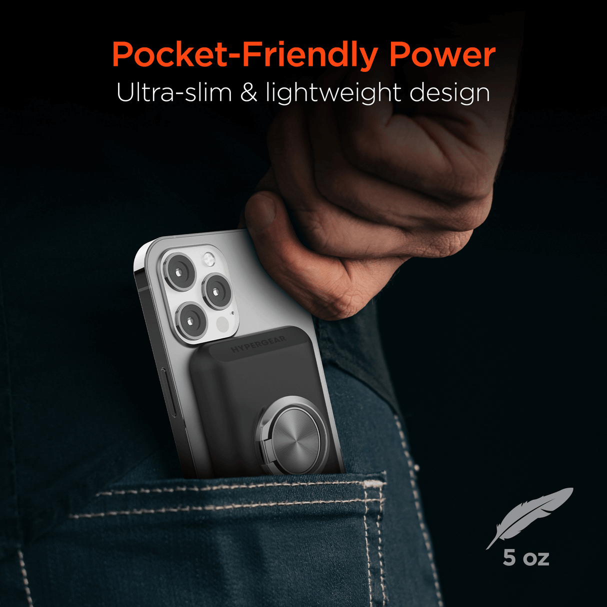 HyperGear 5000mAh Magnetic Wireless Power Bank from Jupiter Gear Home