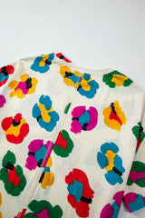 Apricot Leopard Drop Shoulder Oversize Tee from MsDressly