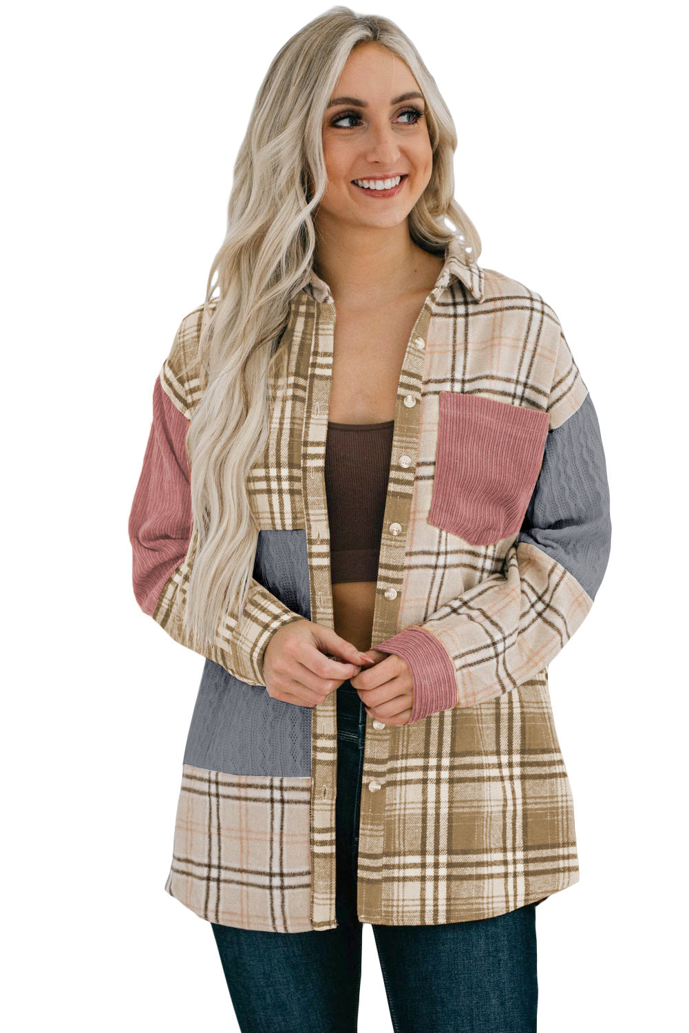 Autumnal Plaid and Corduroy Jacket from MsDressly