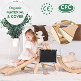 4in1 Montessori Climbing Set: Triangle Ladder + Climbing Arch + Slide Board + Cushion (1-3 y.o) from Goodevas