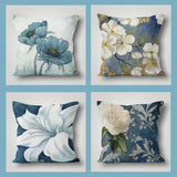 Grey Flower Cushion Cover from Moderny