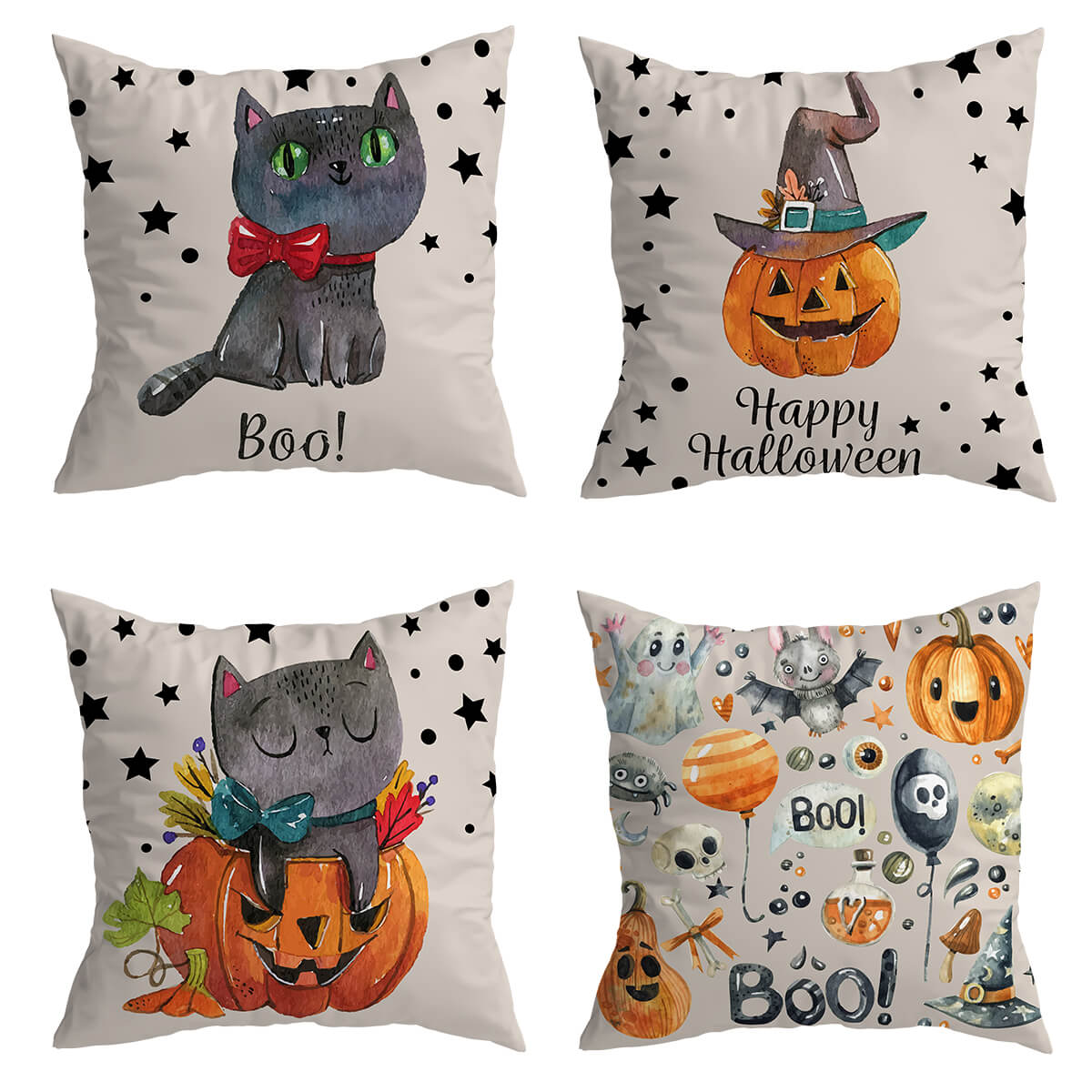 Cat Halloween Cushion Covers from Moderny