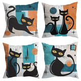 Atomic Retro Feline Cushion Cover from Moderny
