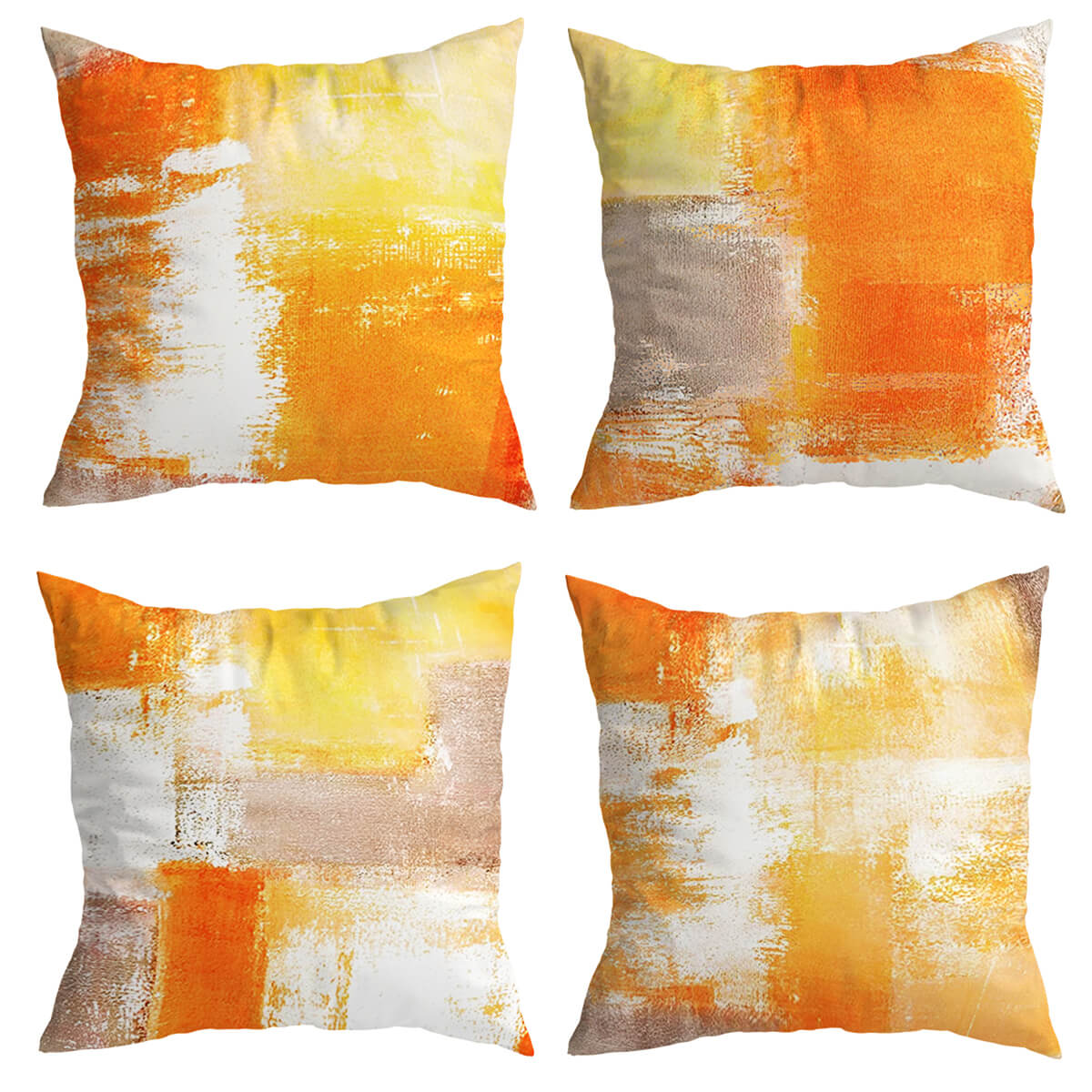 Brush Orange Cushion Covers from Moderny