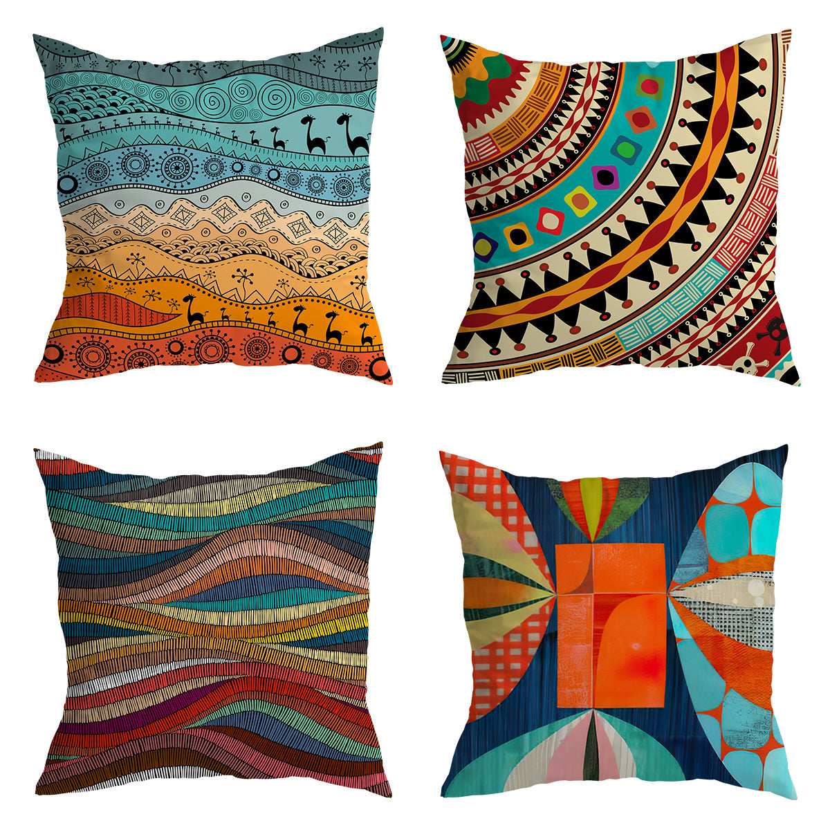 Lively Multicolored Cushion Covers from Moderny