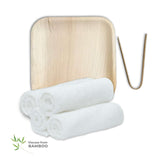Bamboo Refresh Facial and Fingertip 4pc Towel Set from BedVoyage