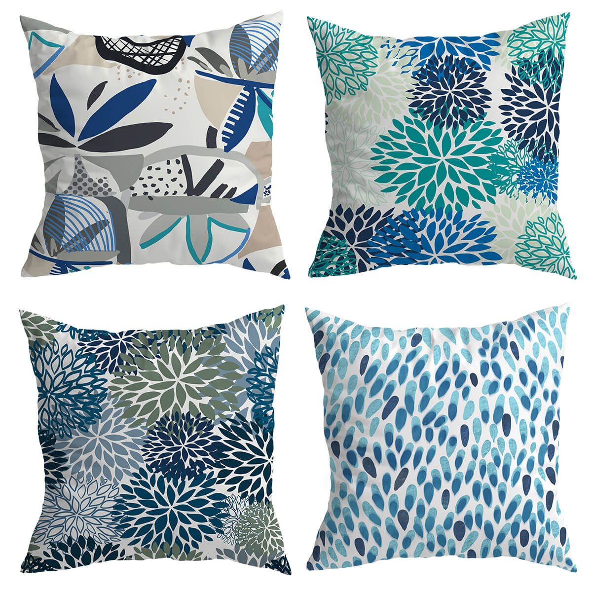 Blooms Blue Cushion Covers from Moderny