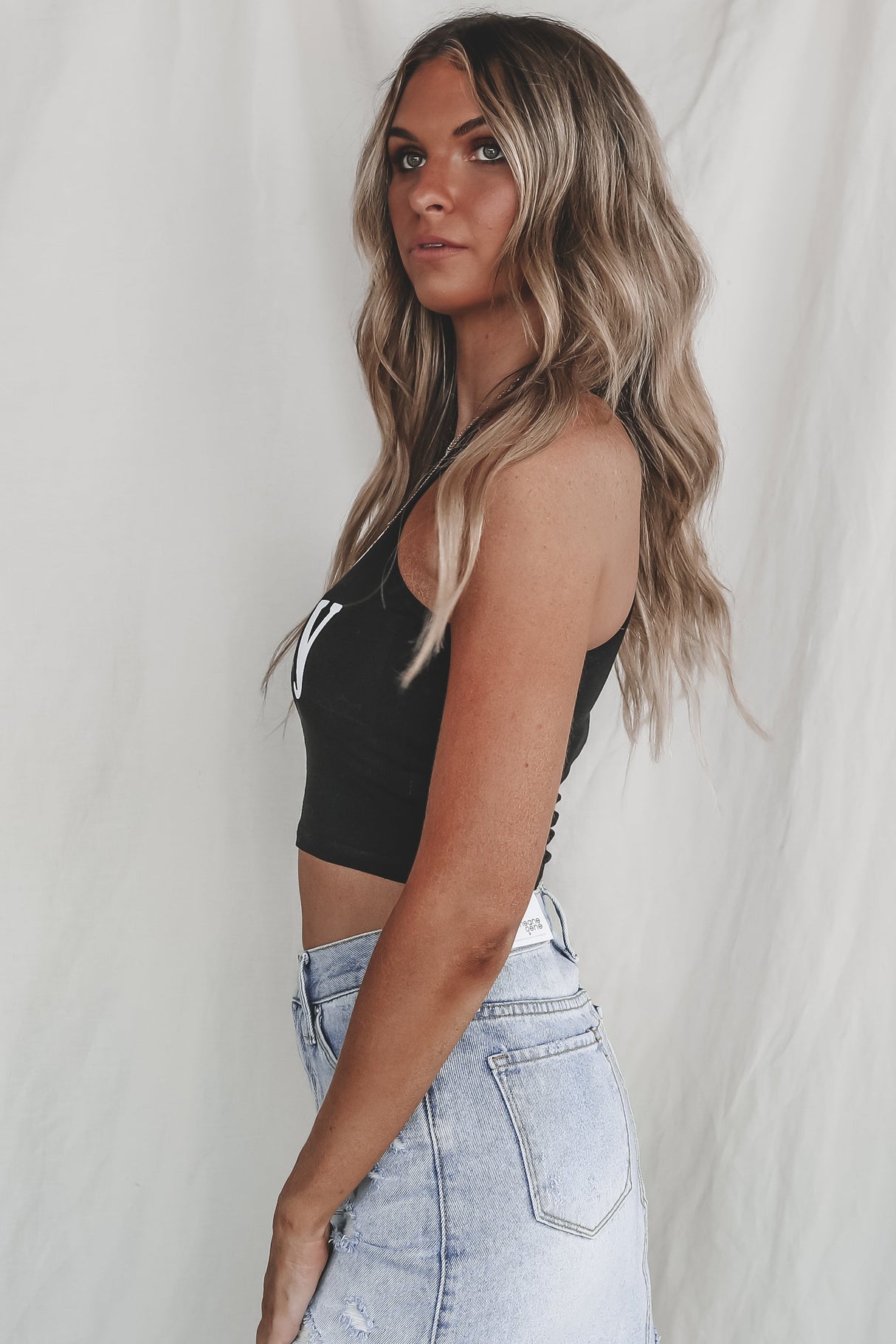 Howdy Fitted Cropped Rodeo Tank Top from Amazing Lace