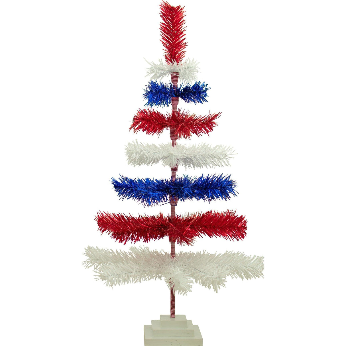 Fourth Of July Layered Tinsel Trees from Lee Display
