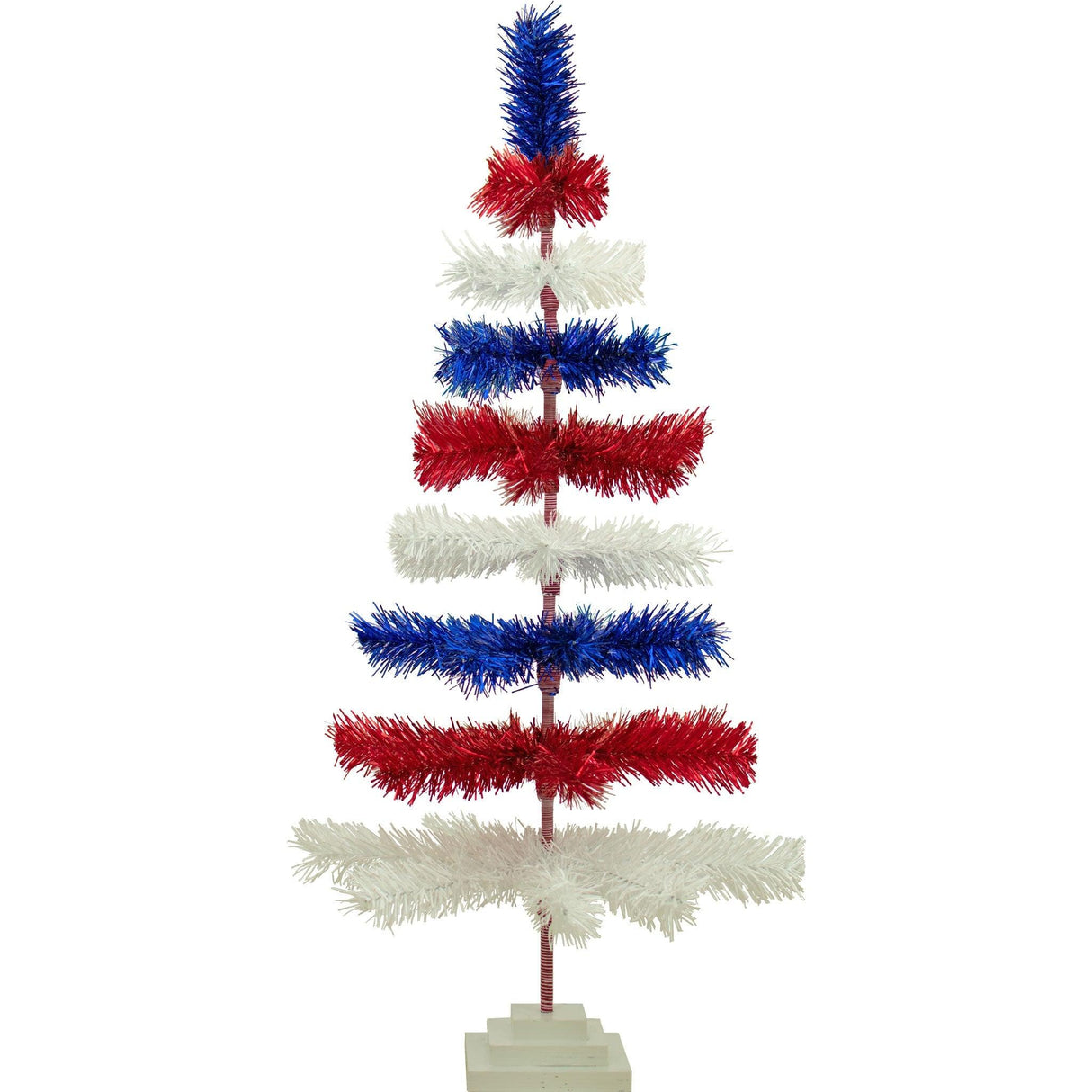 Fourth Of July Layered Tinsel Trees from Lee Display