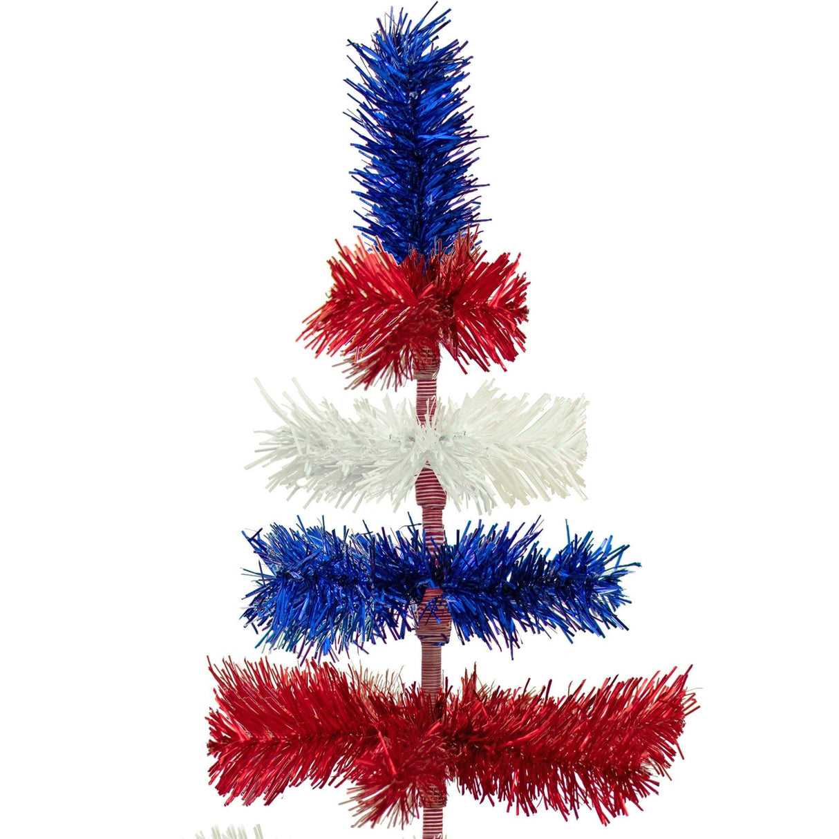 Fourth Of July Layered Tinsel Trees from Lee Display