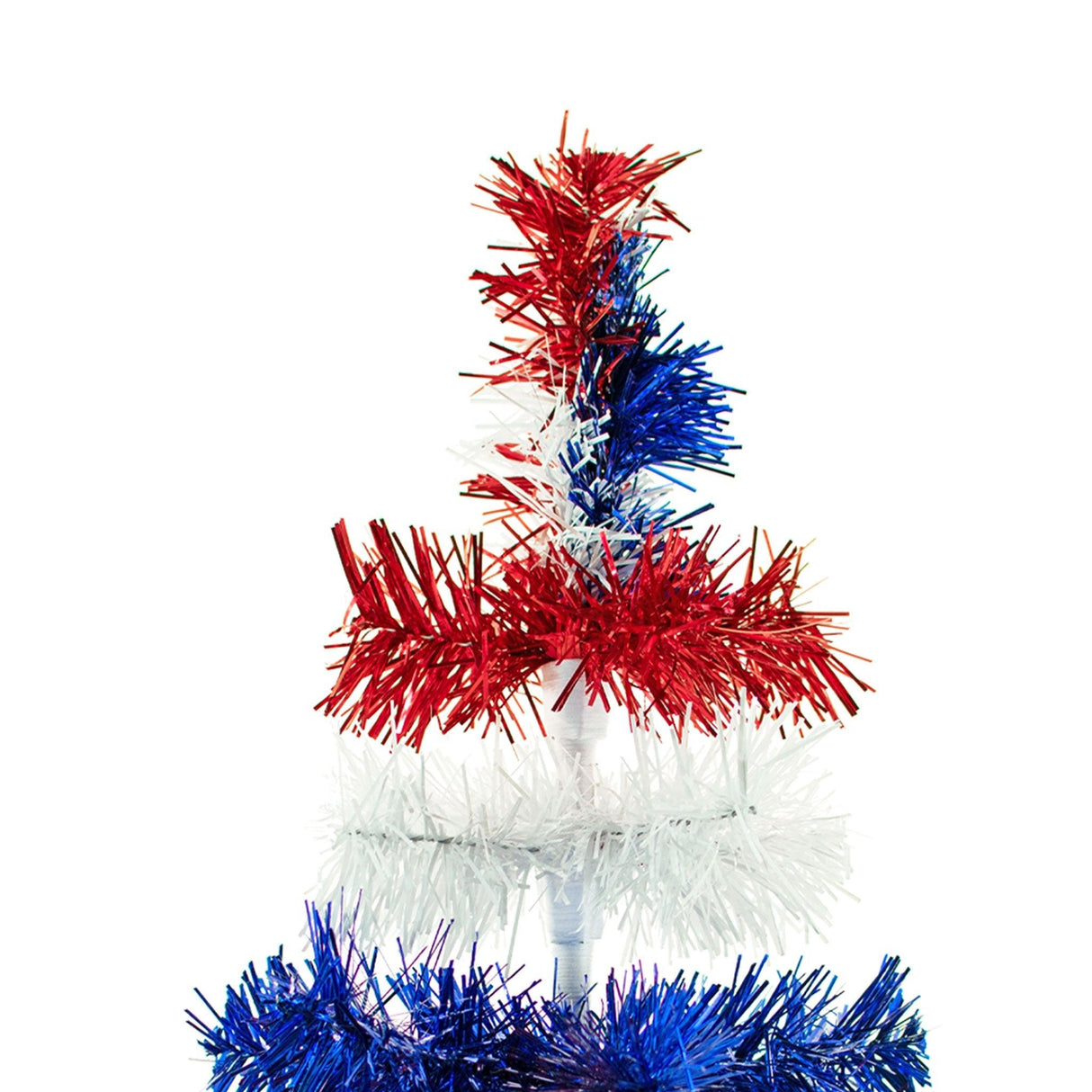 Fourth Of July Layered Tinsel Trees from Lee Display