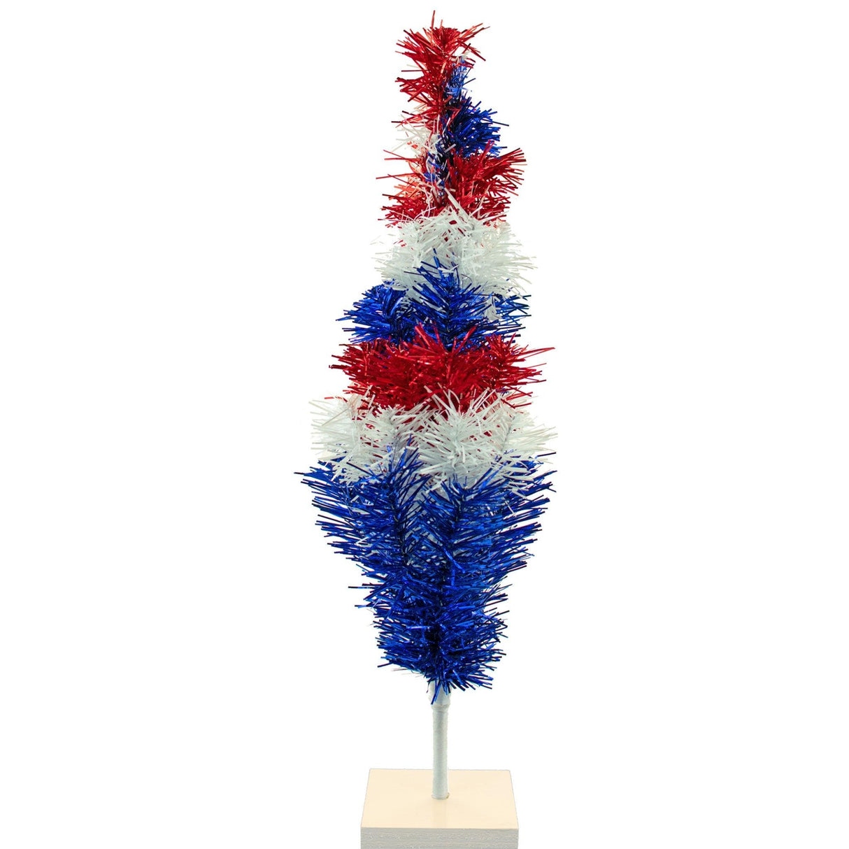 Fourth Of July Layered Tinsel Trees from Lee Display
