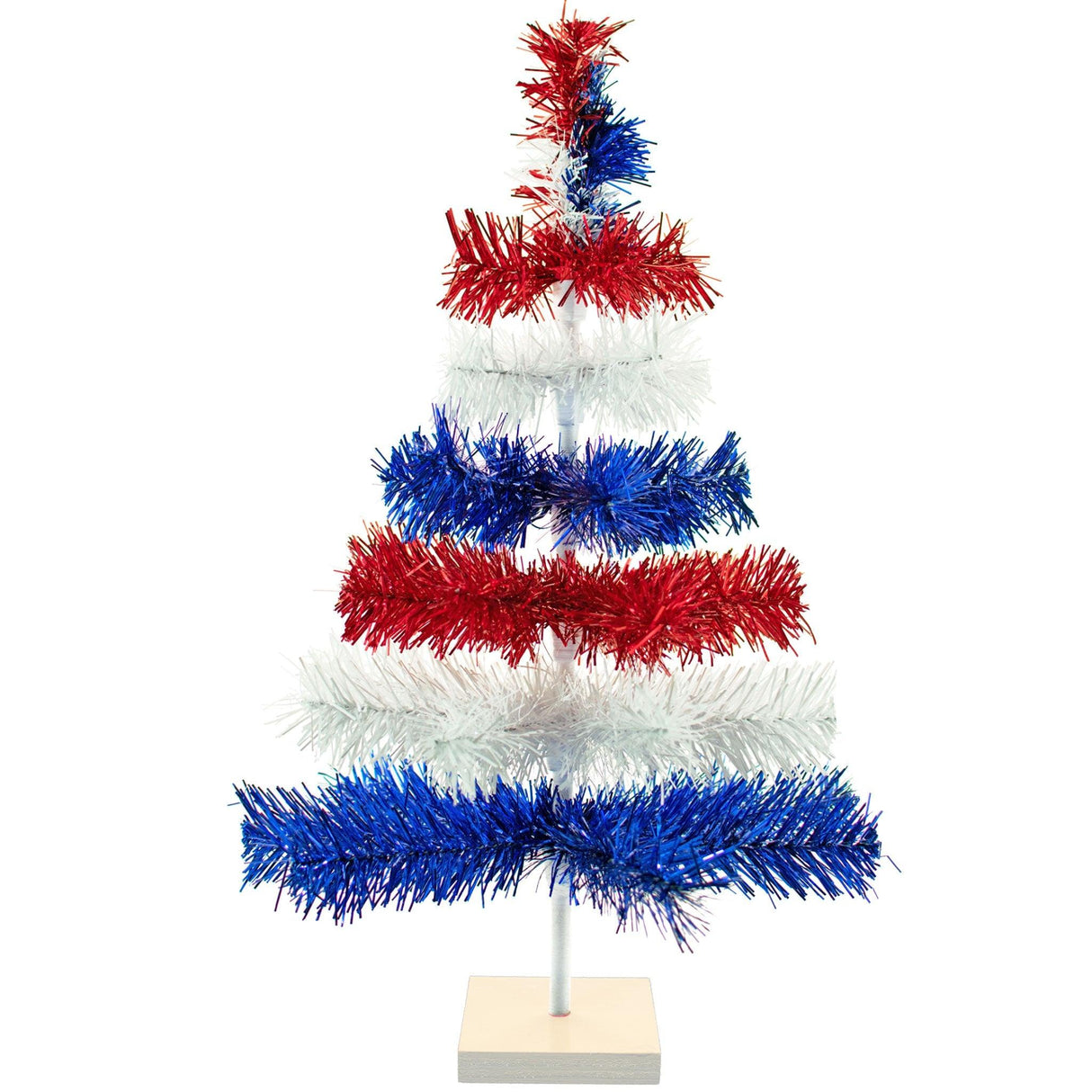 Fourth Of July Layered Tinsel Trees from Lee Display