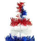 Fourth Of July Layered Tinsel Trees from Lee Display