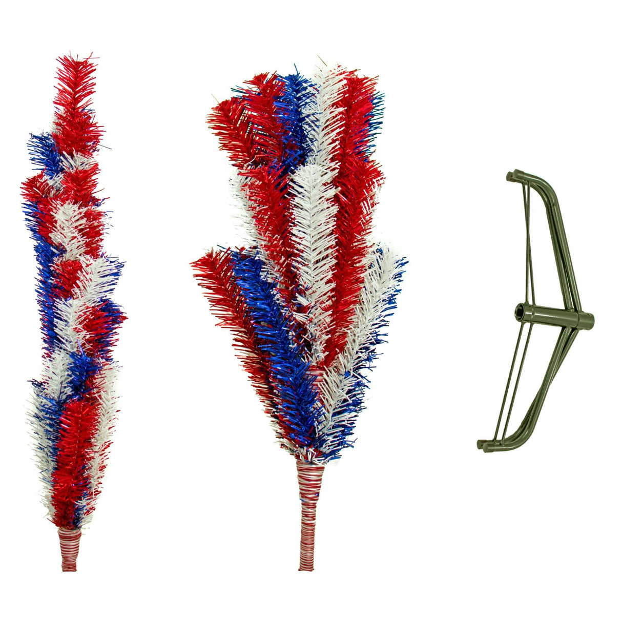 Fourth Of July Mixed Tinsel Trees from Lee Display