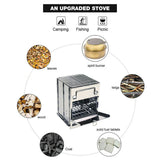 Wood Burning Camping Stove Folding with Pot Stand From Redcamp
