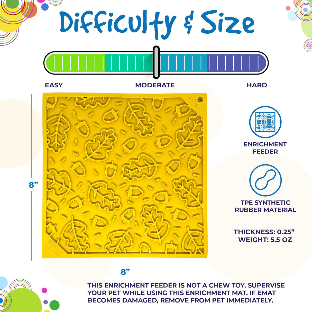 Autumn Design eMat Enrichment Lick Mat From SodaPup