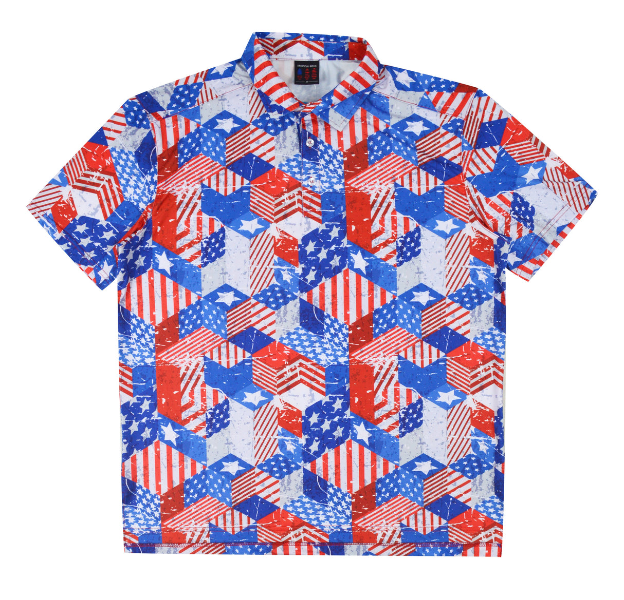 The Stars n Stripes Everyday Polo from Tropical Bros