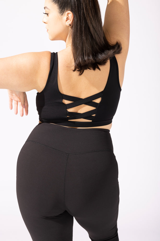 Supersculpt™ Bell Bottom with Pockets - Black from POPFLEX