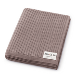 Organic Ribbed Knit Cotton Baby Blanket from Bleu La La