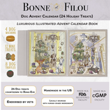 Dog Treats Advent Calendar - 24 Holiday Treats for Dogs from Bonne et Filou