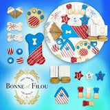 USA Themed Dog Treats Gift Box from Bonne et Filou