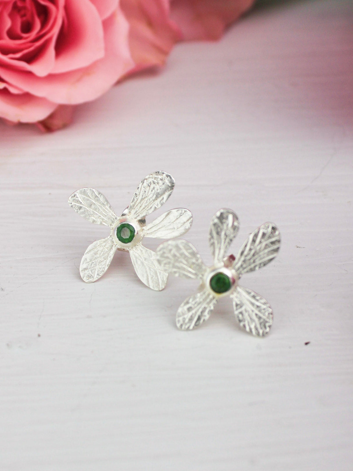 Five Petal Wild Flower Earrings from Ash & Rose