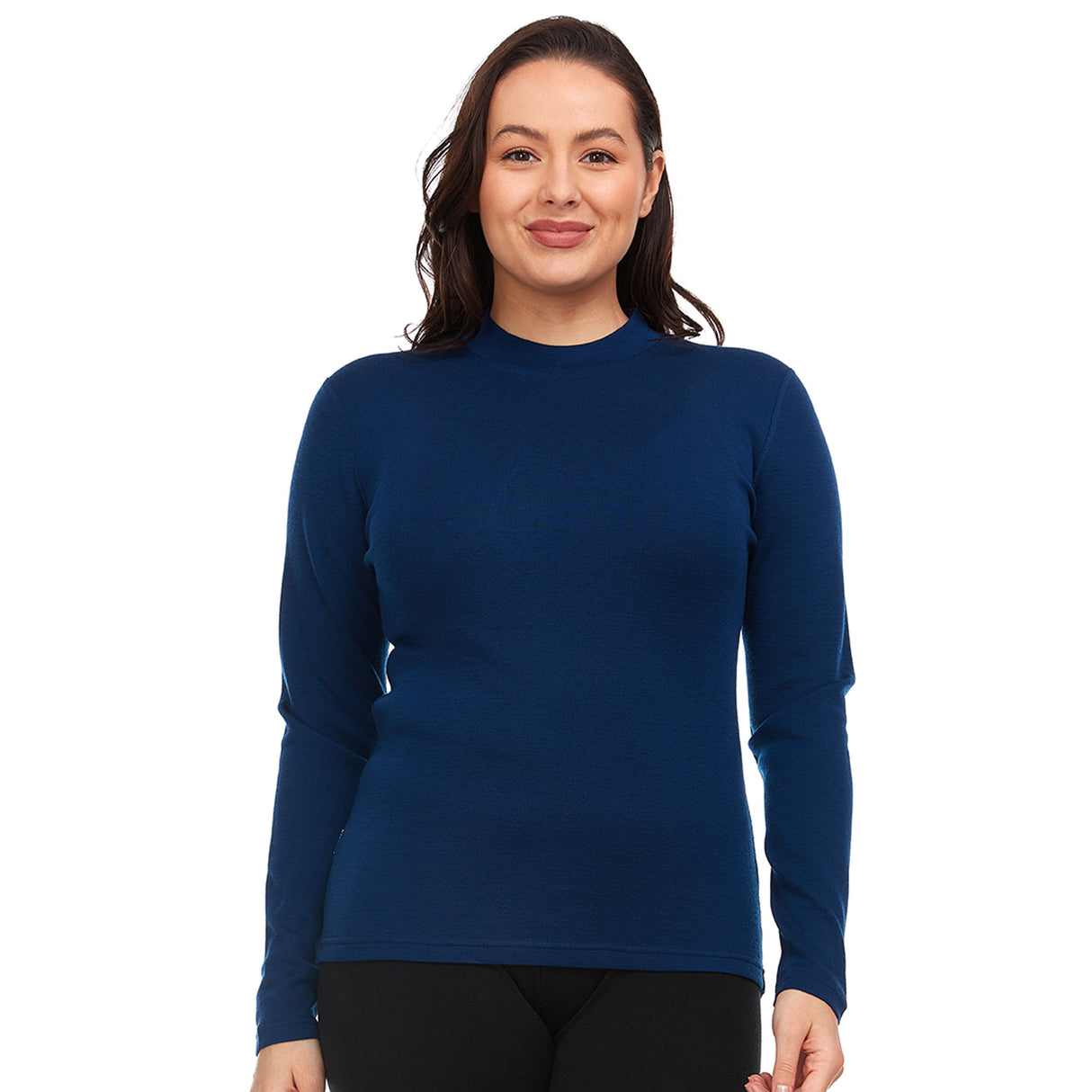 Midweight - Women's Long Sleeve Mock Neck 100% Merino Wool from Minus33 Merino Wool Clothing