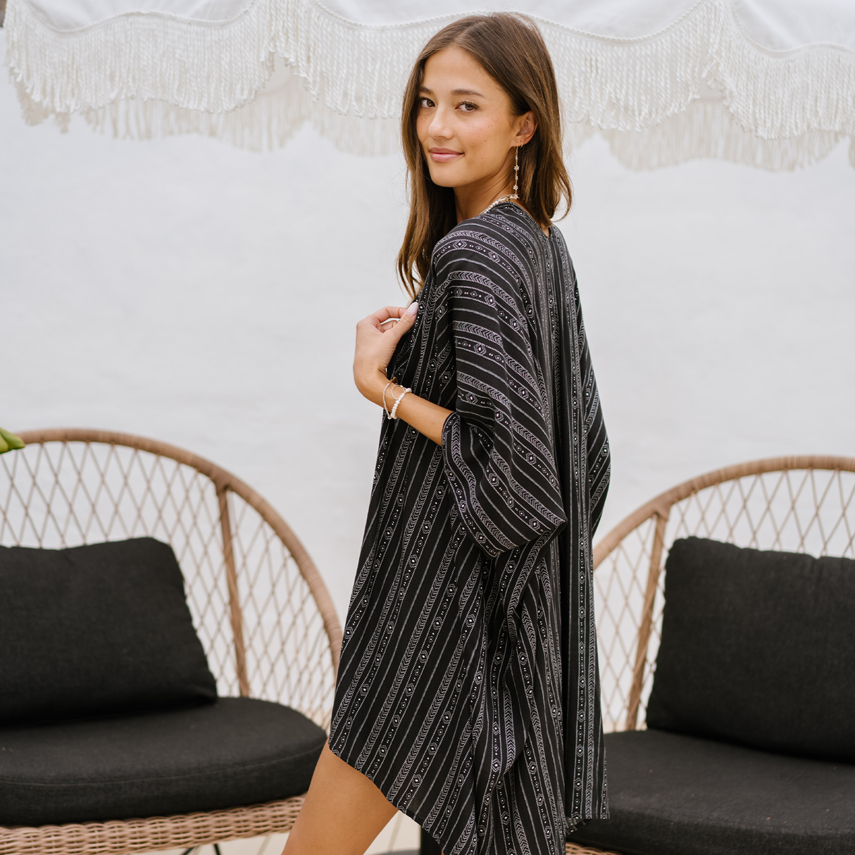 Akha Tribal Print Kimono From LotusAndLuna