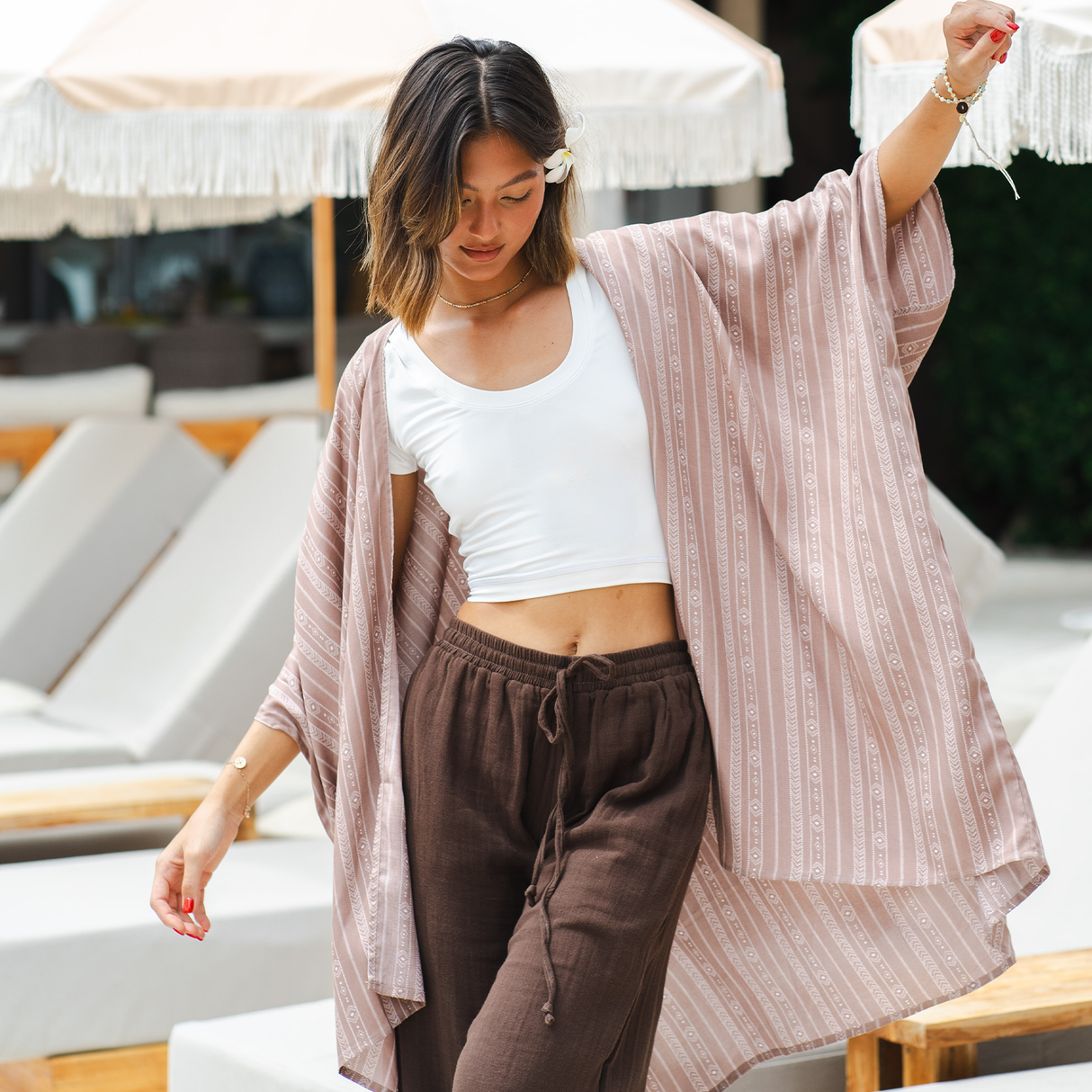 Yao Tribal Print Kimono From LotusAndLuna