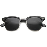 Vintage Half Frame Polarized Horned Rim Sunglasses 2936 from zeroUV