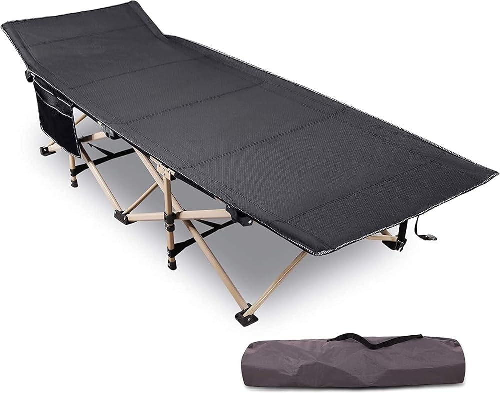 Folding Camping Cots for Adults Heavy Duty, Blue Grey From Redcamp