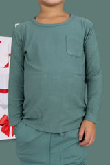 SAGE RIB DREAM POCKET TEE from DREAM BIG LITTLE CO