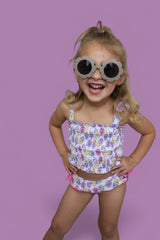 SWEET SUMMER DREAM SMOCKED TANKINI TWO PIECE SWIM SUIT from DREAM BIG LITTLE CO