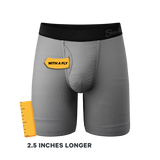 The 50 Shades | Grey Long Leg Ball Hammock® Pouch Underwear With Fly From Shinesty