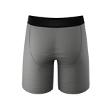 The 50 Shades | Grey Long Leg Ball Hammock® Pouch Underwear With Fly From Shinesty
