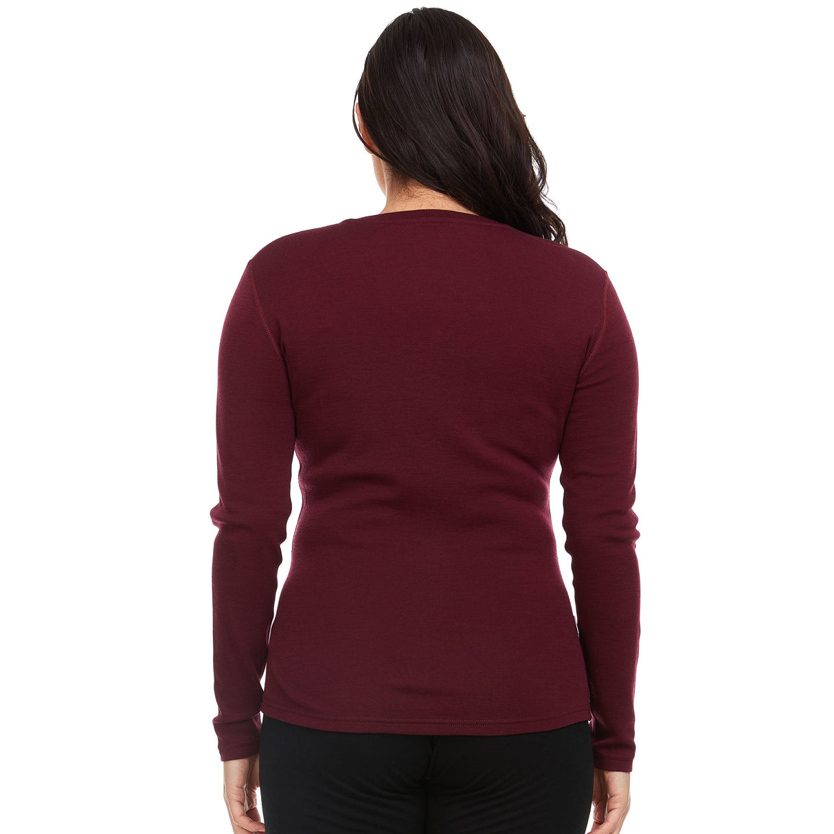 Midweight - Women's Long Sleeve V-Neck 100% Merino Wool from Minus33 Merino Wool Clothing