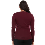 Midweight - Women's Long Sleeve V-Neck 100% Merino Wool from Minus33 Merino Wool Clothing