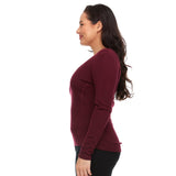 Midweight - Women's Long Sleeve V-Neck 100% Merino Wool from Minus33 Merino Wool Clothing